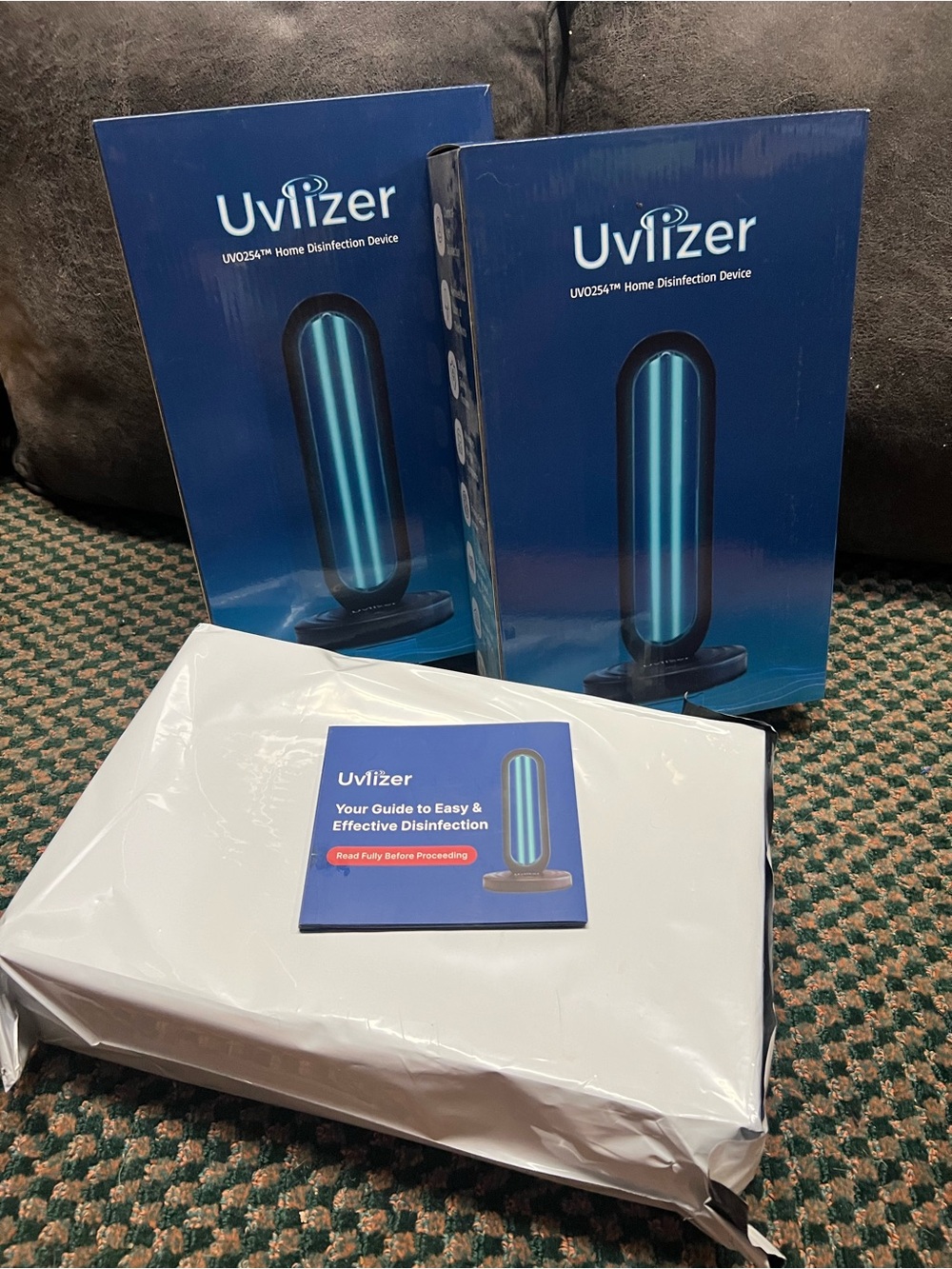 NWT 3 Utilizer UV Disinfection Lamps - Blue and Black